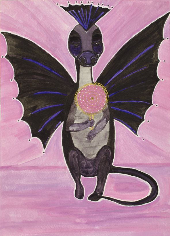 Baby Obsidian Dragon