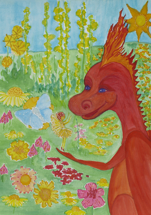 Baby Scarlet Dragon